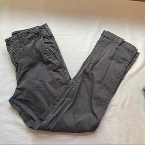 American Eagle Original Straight Gray Chinos 28x30